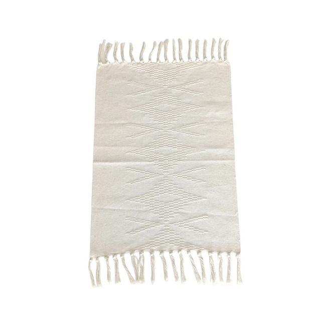 Jogo De Tapetes Minimalista Com 3 Peças - Algodão Cru Jogo De Tapetes Minimalista Com 3 Peças - Algodão Cru