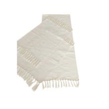 Jogo De Tapetes Minimalista Com 3 Peças - Algodão Cru Jogo De Tapetes Minimalista Com 3 Peças - Algodão Cru