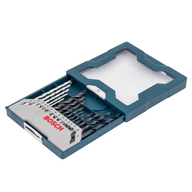 Jogo Mini X Line com 15 Brocas de Perfurar - Bosch Jogo Mini X Line com 15 Brocas de Perfurar - Bosch