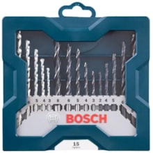 Jogo Mini X Line com 15 Brocas de Perfurar - Bosch