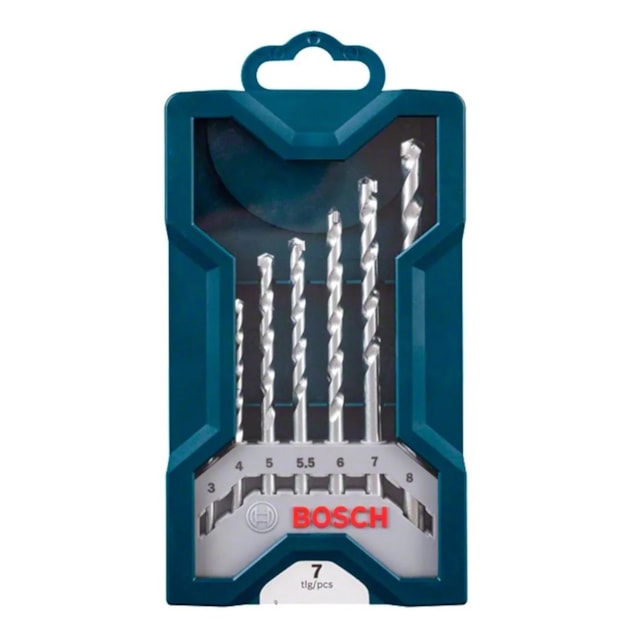 Jogo Mini X Line com 7 Brocas para Concreto - BOSCH Jogo Mini X Line com 7 Brocas para Concreto - BOSCH