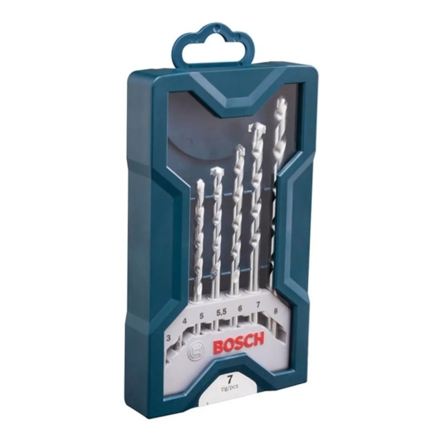 Jogo Mini X Line com 7 Brocas para Concreto - BOSCH Jogo Mini X Line com 7 Brocas para Concreto - BOSCH