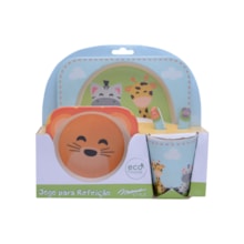 Jogo Para Refeição Infantil Safari Kit Bichinhos Mimo Style Jogo Para Refeição Infantil Safari Kit Bichinhos Mimo Style