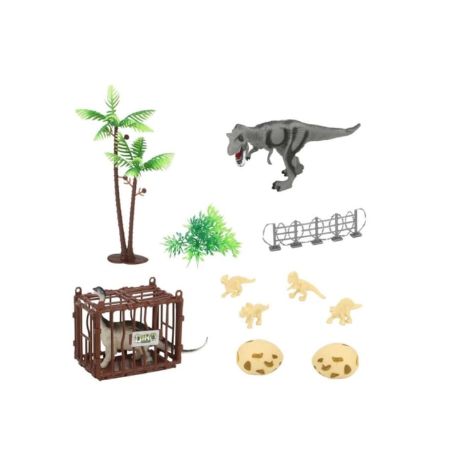 Jurassic Fun Jaula de Captura 12 PC Multikids - BR1781