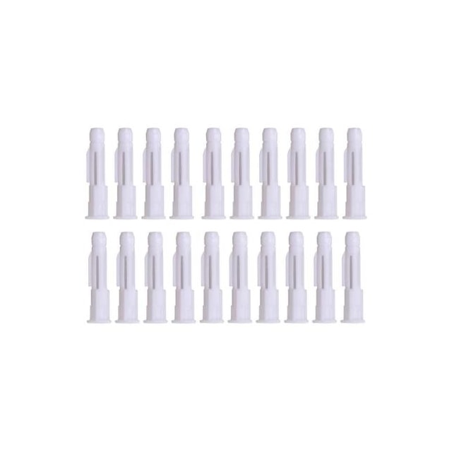 Kit 20 Buchas Plásticas 6mm Par Maciça Oca - Worker  Kit 20 Buchas Plásticas 6mm Par Maciça Oca - Worker