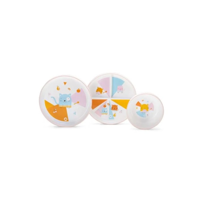 Kit 3 Pratinhos NHAC NHAC! - BB1109 - Multikidsbaby PET BUDDIES Kit 3 Pratinhos NHAC NHAC! - BB1109 - Multikidsbaby PET BUDDIES