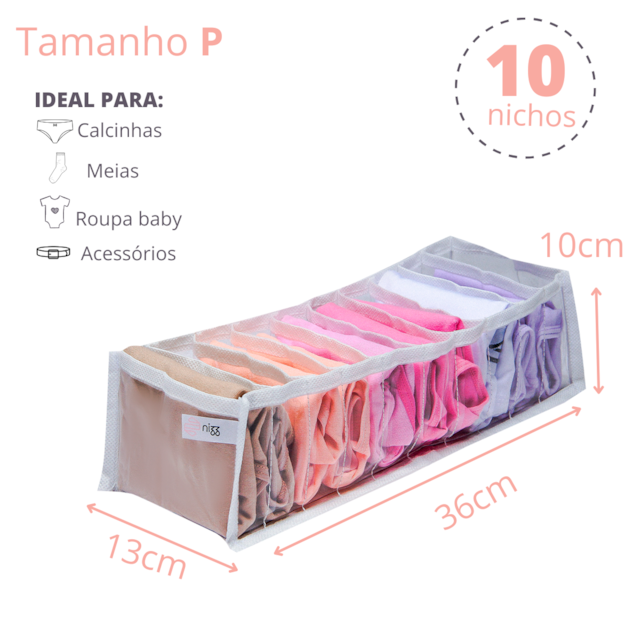 Kit 5 Colmeias Organizadoras Para Calcinha e Meias Kit 5 Colmeias Organizadoras Para Calcinha e Meias