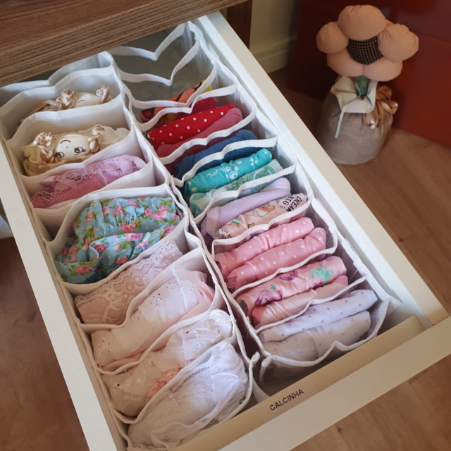 Kit 5 Colmeias Organizadoras Para Calcinha e Meias Kit 5 Colmeias Organizadoras Para Calcinha e Meias