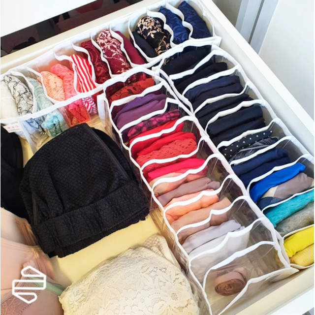 Kit 5 Colmeias Organizadoras Para Calcinha e Meias Kit 5 Colmeias Organizadoras Para Calcinha e Meias