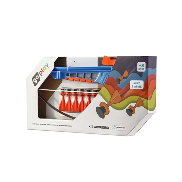 Kit Arqueiro Go Play Azul e Laranja Multikids - BR953 - Multkids