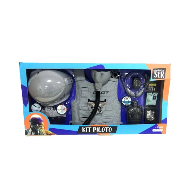 Kit Brincando De Ser Piloto Air Force Multikids BR1121 Kit Brincando De Ser Piloto Air Force Multikids BR1121