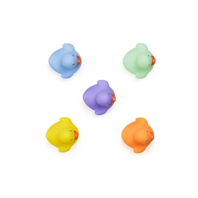 Kit Bubbles Patinhos Coloridos - 5 Brinquedos que Esguicham Água +4m Multikids Baby - BB1160