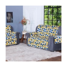 Kit Capa Protetora P/ Sofá 3 E 2 Lugares Tecido Repele Água Kit Capa Protetora P/ Sofá 3 E 2 Lugares Tecido Repele Água