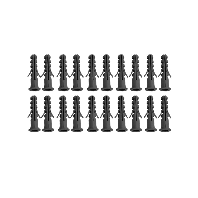 Kit com 20 Buchas Plásticas de 6mm para Parede Maciça - Worker  Kit com 20 Buchas Plásticas de 6mm para Parede Maciça - Worker