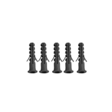 Kit com 5 Buchas Plásticas de 10mm para Parede Maciça - Worker  Kit com 5 Buchas Plásticas de 10mm para Parede Maciça - Worker