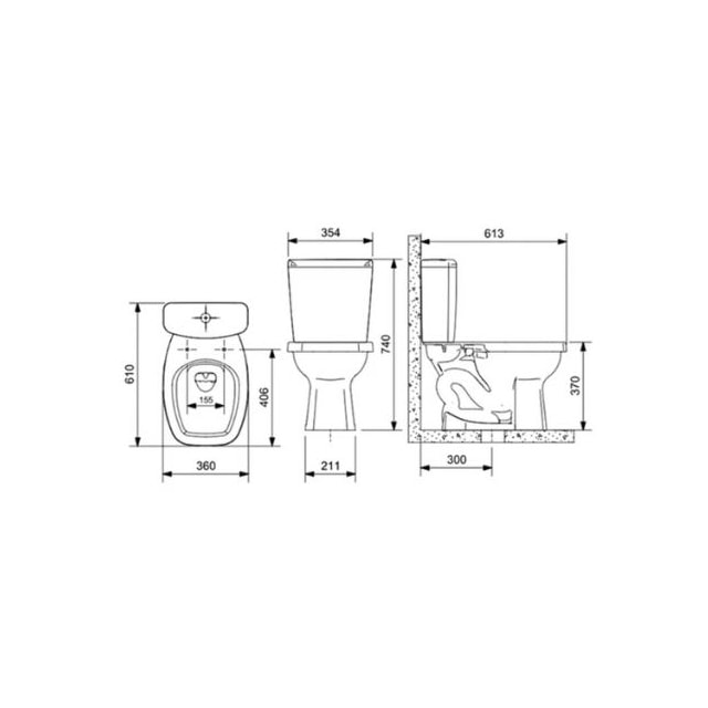 Kit Completo Vaso Sanitário com Caixa Acoplada 3/6L Like Branco - CELITE