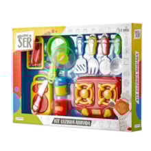Kit Cozinha Animada Brincando de Ser com Acessórios Indicado para +3 Anos Multikids - BR955 Kit Cozinha Animada Brincando de Ser com Acessórios Indicado para +3 Anos Multikids - BR955
