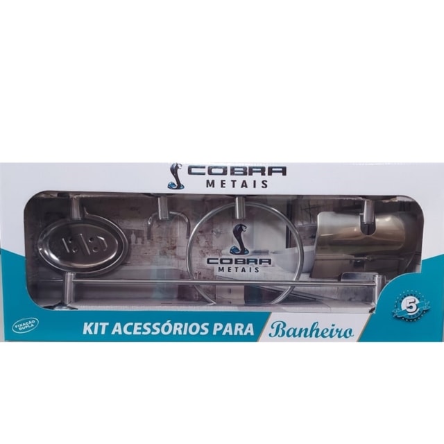 Kit de Acessórios Stander 5 Peças Cromado - COBRA METAIS