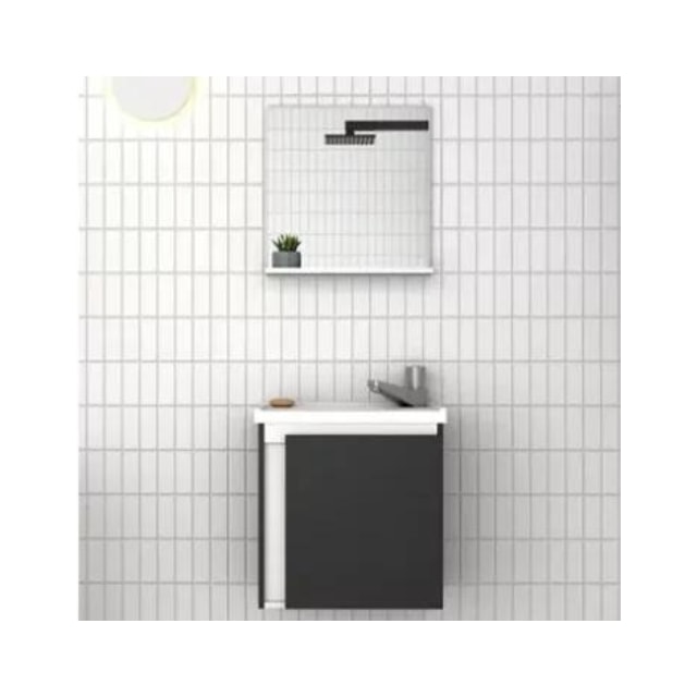 Kit de Banheiro em Madeira Onix Preto - COZIMAX Kit de Banheiro em Madeira Onix Preto - COZIMAX