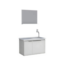 Kit de Banheiro em Madeira Quartzo Branco 60cm - COZIMAX Kit de Banheiro em Madeira Quartzo Branco 60cm - COZIMAX