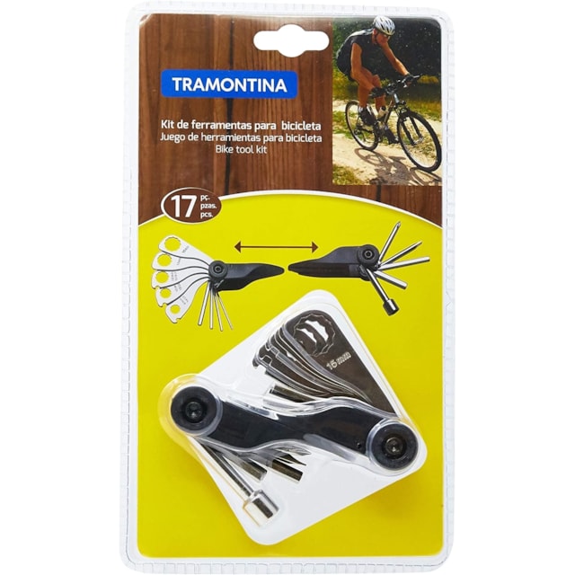 Kit de Ferramentas para Bicicleta 17 Peças - TRAMONTINA Kit de Ferramentas para Bicicleta 17 Peças - TRAMONTINA