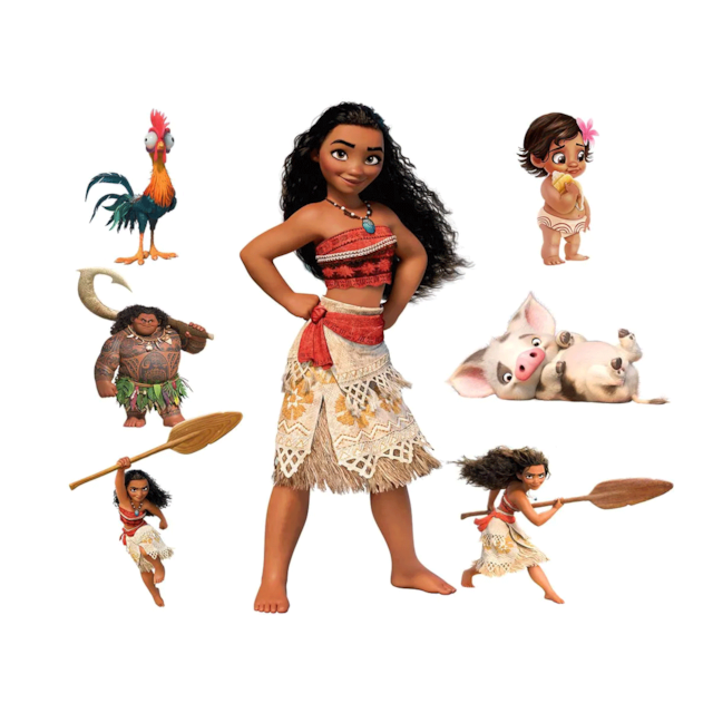 Kit Displays De Mesa Grande Moana Decoração + Painel