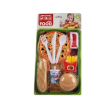Kit Fast Food Pizza E Sanduíche Creative Fun Multikids - BR1853 Kit Fast Food Pizza E Sanduíche Creative Fun Multikids - BR1853