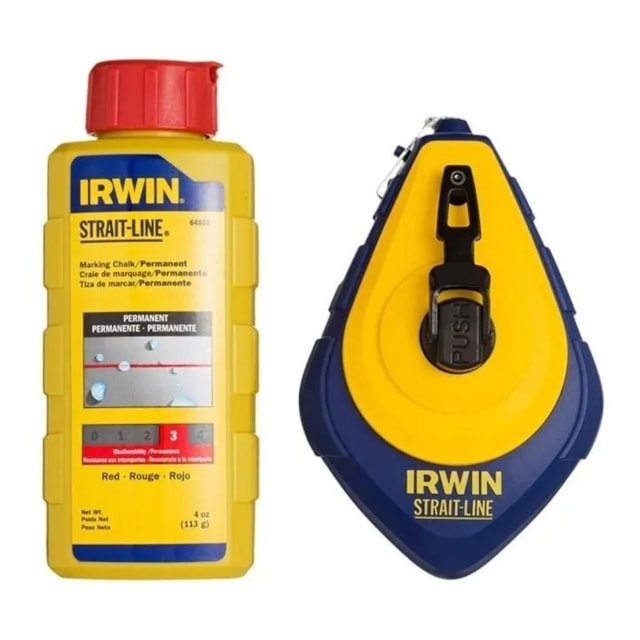 Kit Giz de Linha Vermelha 30m - Irwin