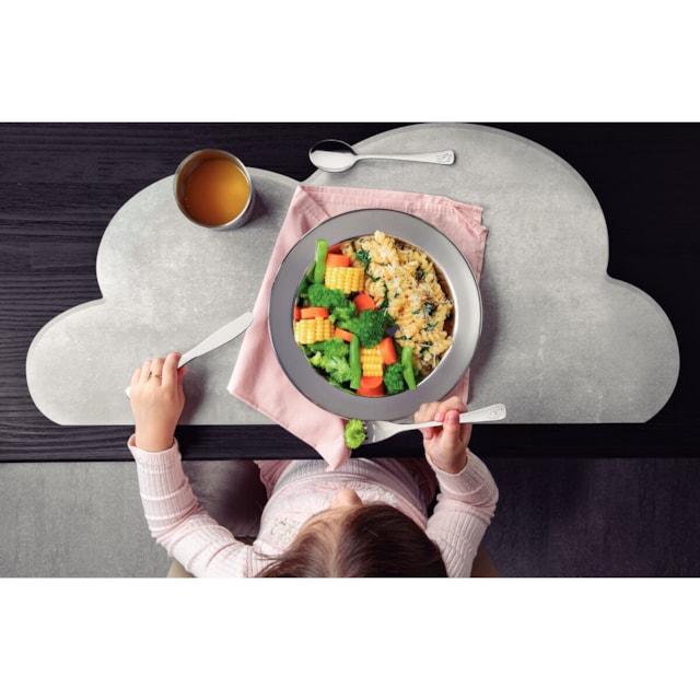 Kit Infantil Tramontina para Refeição em Aço Inox 5 Peças Kit Infantil Tramontina para Refeição em Aço Inox 5 Peças