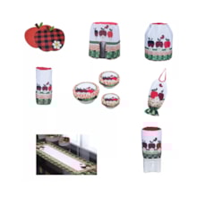 Kit Jogo De Cozinha Paninhos Capas 11 Peças Decorativas Kit Jogo De Cozinha Paninhos Capas 11 Peças Decorativas