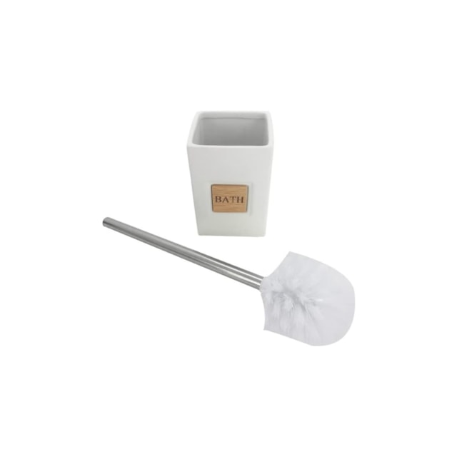 Kit Limpeza para Banheiro Bath Mimo Style Branco