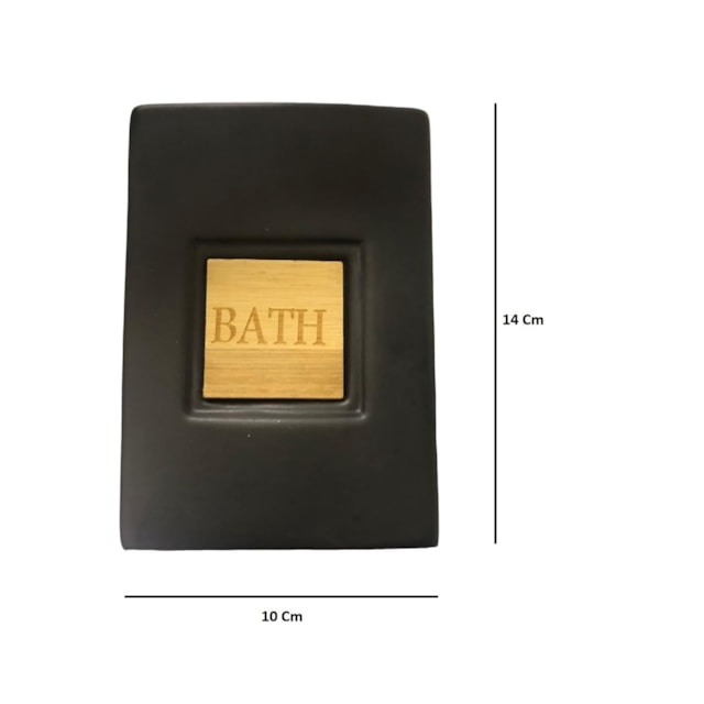 Kit Limpeza para Banheiro Bath Mimo Style Preto