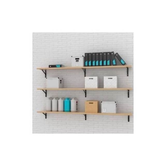 Kit Mão Francesa Leve 22cm Preto - BRASFORMA Kit Mão Francesa Leve 22cm Preto - BRASFORMA