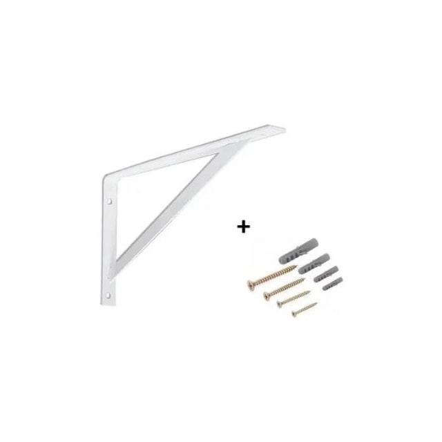 Kit Mão Francesa Leve 27cm Branco - BRASFORMA