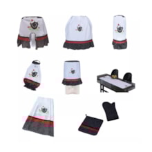 Kit Panos Jogo De Cozinha Estampa Bordada 9 Peças Angolinha Kit Panos Jogo De Cozinha Estampa Bordada 9 Peças Angolinha