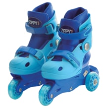 Kit Patins Tri Line Ajustável 30 a 33 Zippy Toys Azul