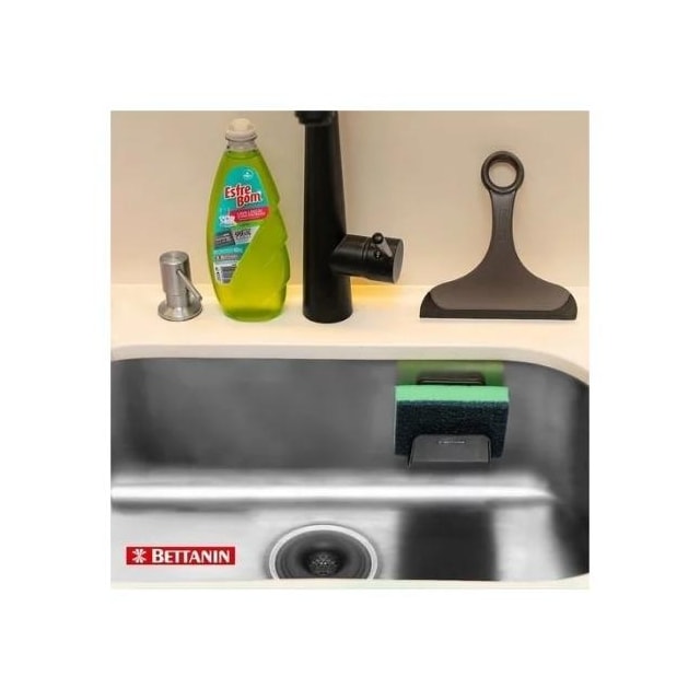 Kit Pia EsfreBom com Rodo, Ralo, Suporte para Esponja e Esponja EsfreBom Diamond - BETTANIN Kit Pia EsfreBom com Rodo, Ralo, Suporte para Esponja e Esponja EsfreBom Diamond - BETTANIN