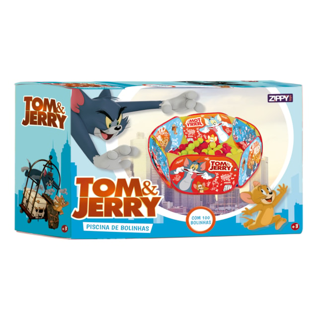 Kit Piscina de Bolinhas Zippy Toys Tom e Jerry