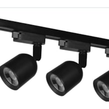 Kit Trilho com 3 Spots LED 7w 6500k Elegance Preto - AVANT Kit Trilho com 3 Spots LED 7w 6500k Elegance Preto - AVANT