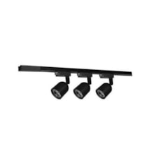 Kit Trilho com 3 Spots LED 7w 6500k Elegance Preto - AVANT Kit Trilho com 3 Spots LED 7w 6500k Elegance Preto - AVANT