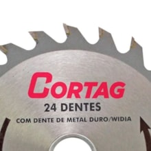 Lâmina de Serra Circular para Madeira 24 Dentes 11mm - Cortag 