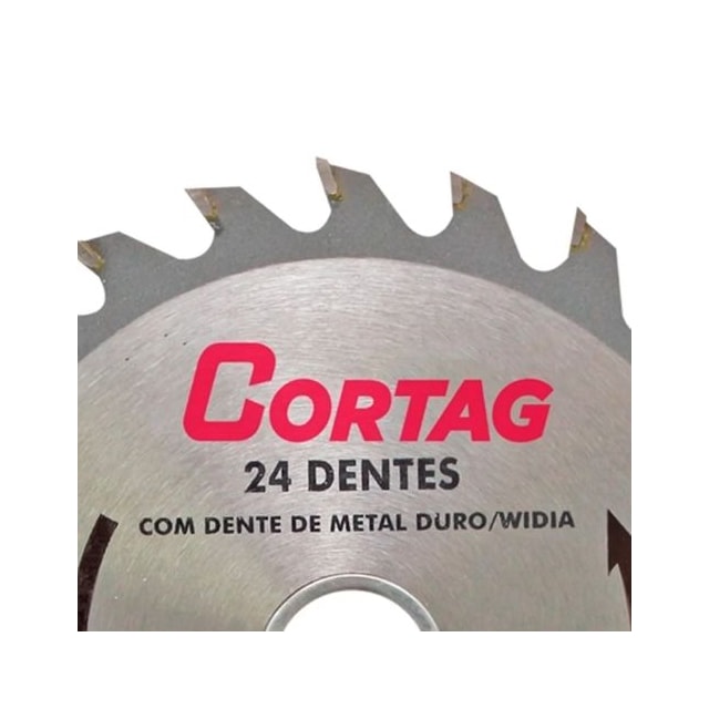 Lâmina de Serra Circular para Madeira 24 Dentes 7.1/4" - Cortag 