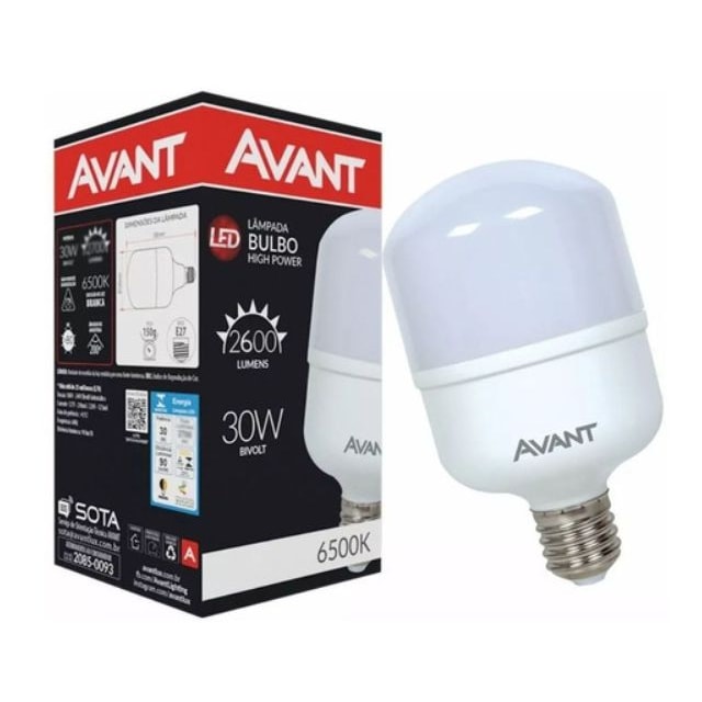 Lâmpada LED Bulbo 30w 6500k - Avant