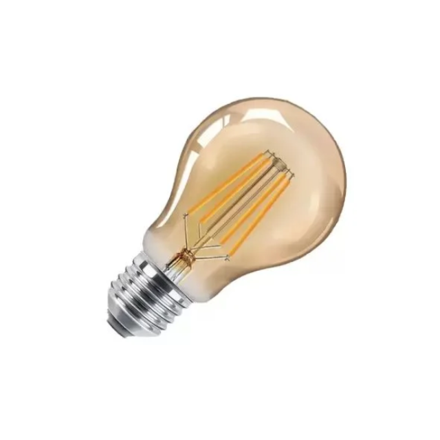 Lâmpada LED de Filamento Âmbar A60 4W - MAYLER Lâmpada LED de Filamento Âmbar A60 4W - MAYLER