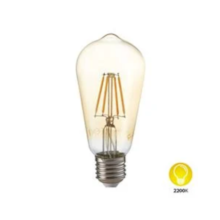 Lâmpada LED de Filamento Pêra 2200K 4W - DILUX