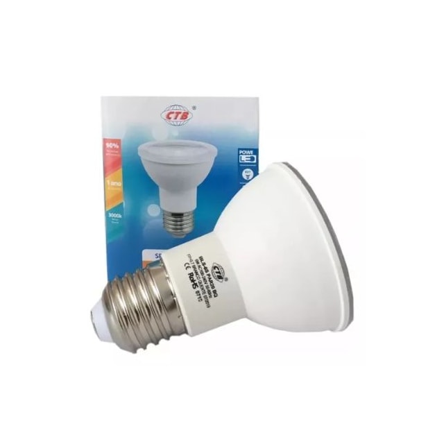 Lâmpada Led Par20 6W 3000K - CTB