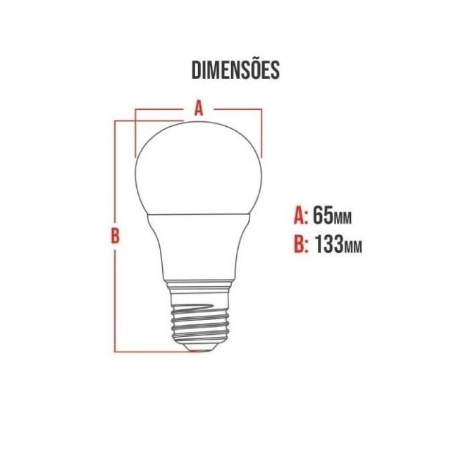 Lâmpada LED Pêra 15w 6500k - AVANT Lâmpada LED Pêra 15w 6500k - AVANT