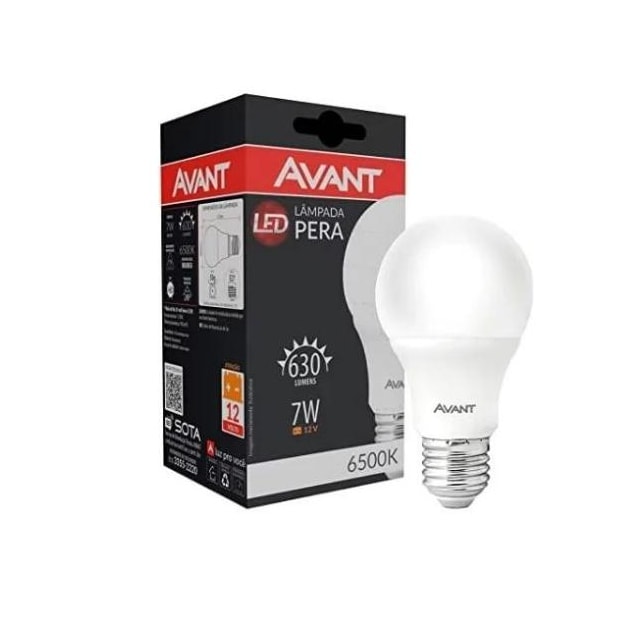 Lâmpada Led Pera 7w 6500k - AVANT