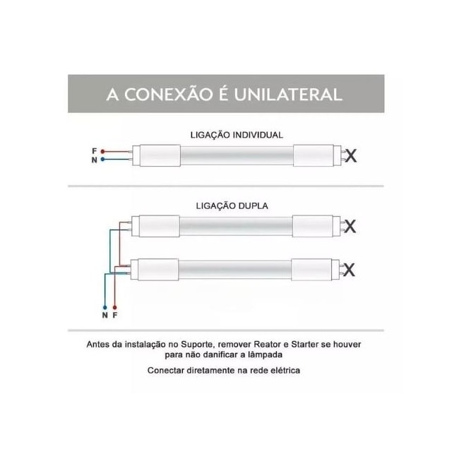 Lâmpada LED Tubular T8 18w 6500k 120cm - Dilux Lâmpada LED Tubular T8 18w 6500k 120cm - Dilux