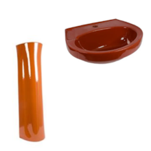 Lavatório com Coluna Saveiro Ocrê - CELITE Lavatório com Coluna Saveiro Ocrê - CELITE